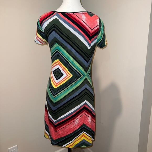 Desigual Lebond Colorful Embroidered Knit Short Sleeve T-Shirt Dress NEW Size S - Picture 4 of 16